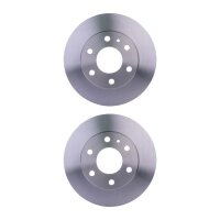 2 Brake Discs full Ø 76 mm 16 mm HELLA suitable...