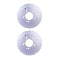 2 Brake Discs full Ø 76 mm 10 mm HELLA suitable...