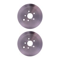 2 Brake Discs full Ø 58 mm 10 mm HELLA suitable...
