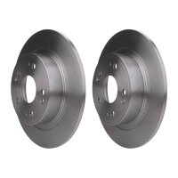 2 Brake Discs full Ø 64.2 mm 9 mm HELLA suitable...