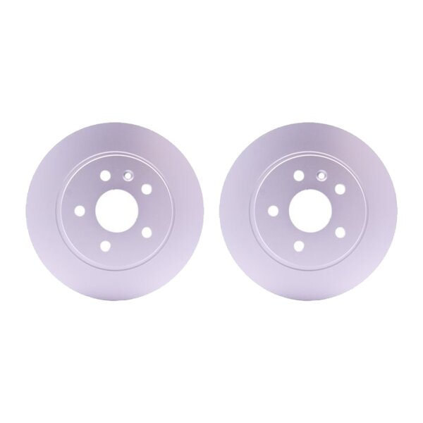 2 Brake Discs full Ø 60 mm 12 mm HELLA suitable for e.g. OPEL ASTRA