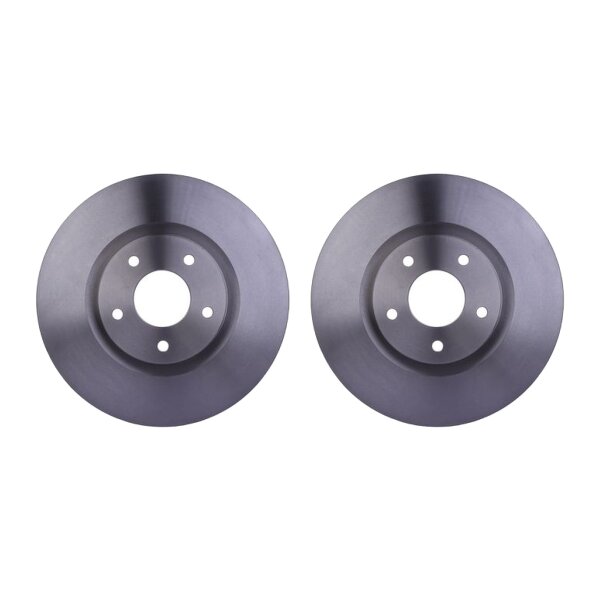 2 Brake Discs internally ventilated Ø 68 mm 28 mm HELLA for e.g. NISSAN QASHQAI