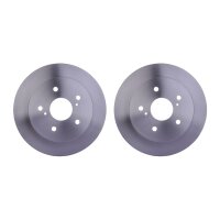 2 Brake Discs full Ø 62 mm 9 mm HELLA suitable for...