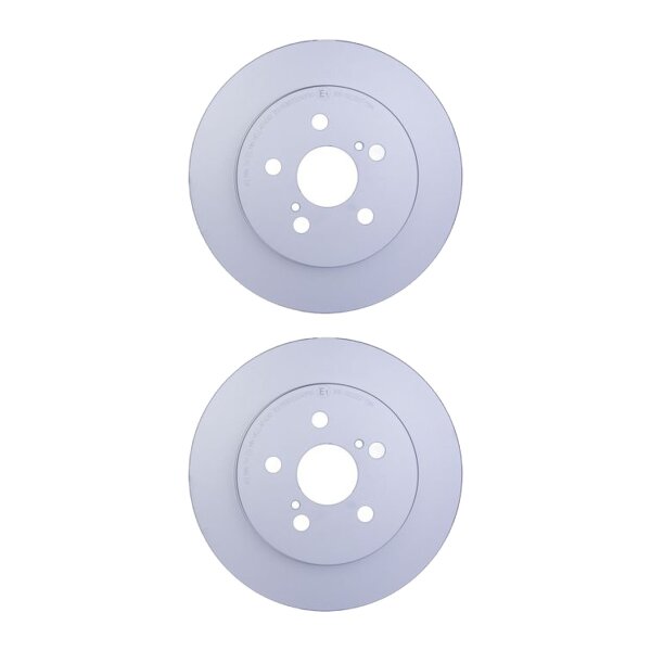 2 Brake Discs full Ø 55 mm 9 mm HELLA suitable for e.g. TOYOTA PRIUS