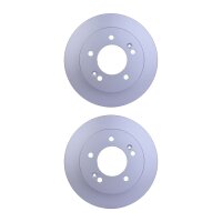 2 Brake Discs full Ø 76 mm 10 mm HELLA suitable...