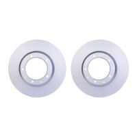 2 Brake Discs full Ø 101.7 mm 14.1 mm HELLA for...