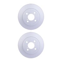 2 Brake Discs full Ø 62 mm 9 mm HELLA suitable for...