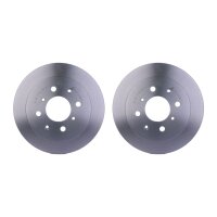 2 Brake Discs full Ø 61 mm 9 mm HELLA suitable for...