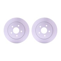 2 Brake Discs full Ø 63.5 mm 11 mm HELLA suitable...