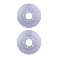 2 Brake Discs full Ø 76 mm 10 mm HELLA suitable...