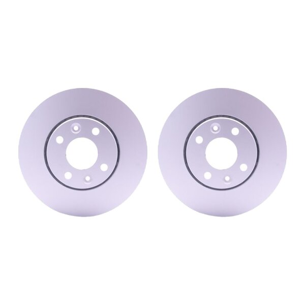 2 Brake Discs externally ventilated Ø 61 mm 22 mm HELLA for RENAULT KANGOO