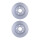 2 Brake Discs internally ventilated Ø 62 mm 28 mm HELLA for e.g. TOYOTA RAV