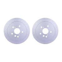 2 Brake Discs full Ø 62 mm 9 mm HELLA suitable for...