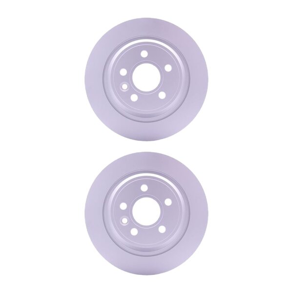 2 Brake Discs full Ø 63.6 mm 11 mm HELLA suitable for e.g. FORD MONDEO