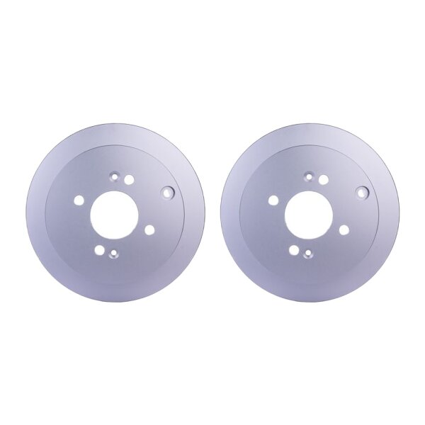 2 Brake Discs full Ø 62.5 mm 10 mm HELLA suitable for e.g. HYUNDAI GETZ