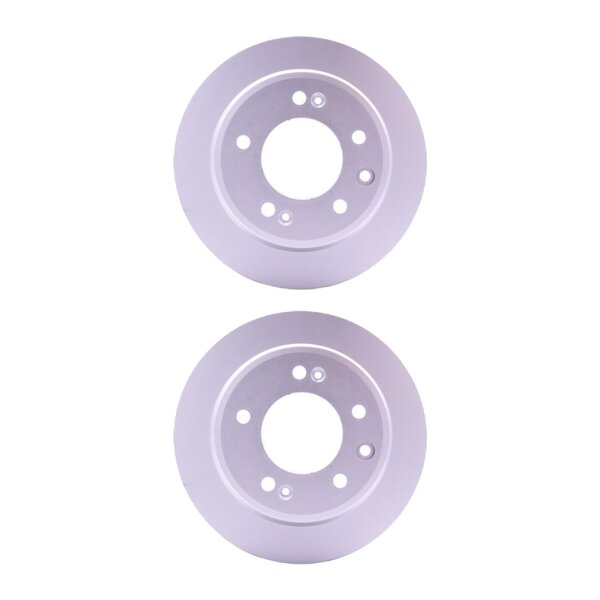 2 Brake Discs full Ø 76 mm 10 mm HELLA suitable for e.g. KIA CEED