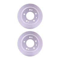 2 Brake Discs full Ø 76 mm 10 mm HELLA suitable...