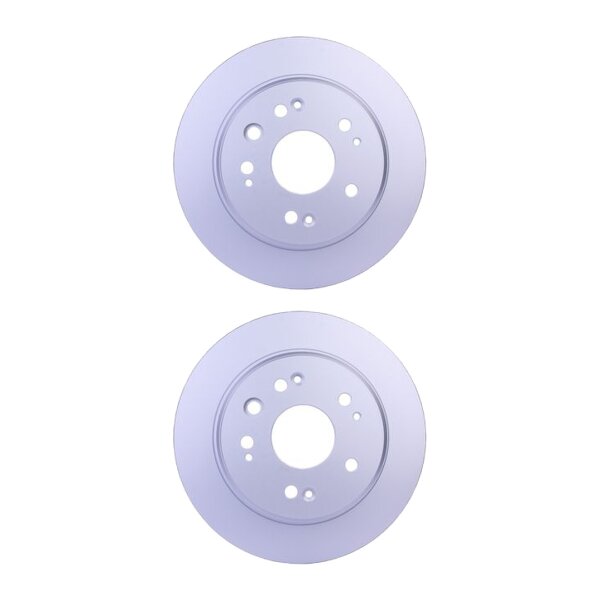 2 Brake Discs full Ø 64.1 mm 9 mm HELLA suitable for e.g. HONDA CROSSROAD