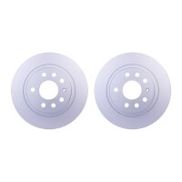 2 Brake Discs full Ø 65.5 mm 10 mm HELLA suitable...