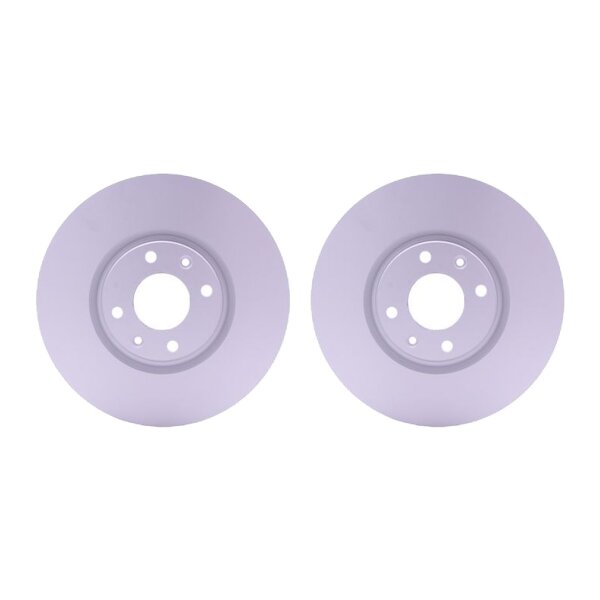 2 Brake Discs internally ventilated Ø 66 mm 26 mm HELLA for e.g. PEUGEOT 208