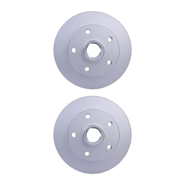 2 Brake Discs full Ø 45.2 mm 10 mm HELLA suitable for e.g. AUDI A4