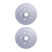 2 Brake Discs full Ø 45.2 mm 10 mm HELLA suitable...
