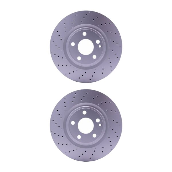 2 Brake Discs perforated Ø 67 mm 30 mm HELLA suitable for e.g. MB A-CLASS