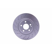2 Brake Discs perforated Ø 67 mm 30 mm HELLA...