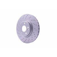 2 Brake Discs perforated Ø 67 mm 30 mm HELLA suitable for e.g. MB A-CLASS