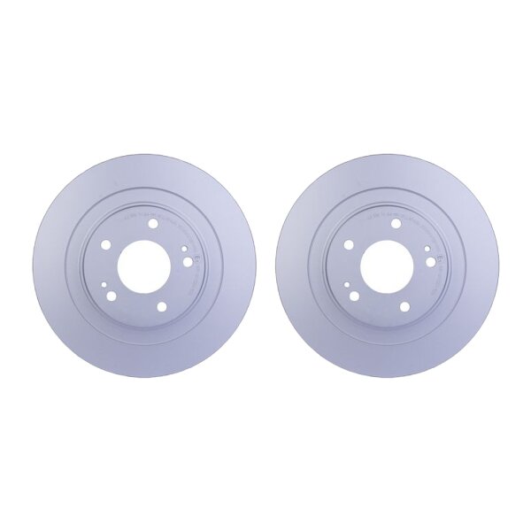 2 Brake Discs full Ø 69 mm 10 mm HELLA for e.g. MITSUBISHI OUTLANDER