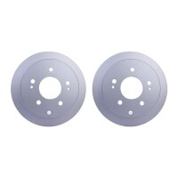 2 Brake Discs full Ø 69 mm 10 mm HELLA suitable...