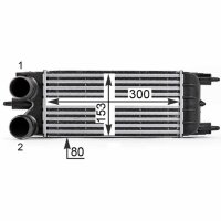 Ladeluftkühler MAHLE für PEUGEOT 508 SW I (8E_)