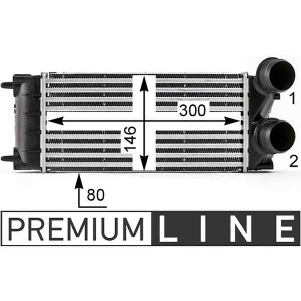 Intercooler MAHLE for CITROEN BERLINGO Box Body/MPV (B9)