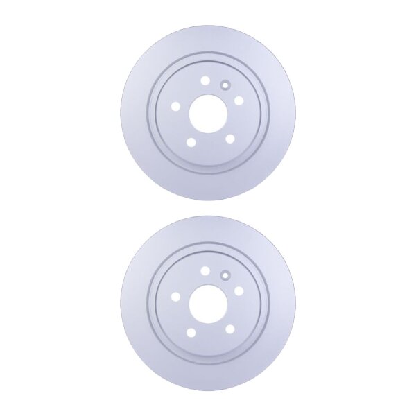 2 Brake Discs full Ø 60 mm 12 mm HELLA suitable for e.g. OPEL ASTRA