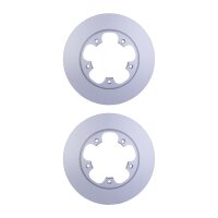 2 Brake Discs full Ø 122.5 mm 16 mm HELLA suitable...