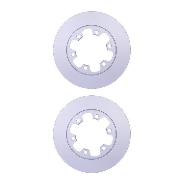 2 Brake Discs full Ø 122.5 mm 18 mm HELLA suitable for e.g. FORD TRANSIT