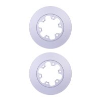 2 Brake Discs full Ø 122.5 mm 18 mm HELLA suitable...