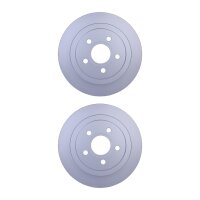 2 Brake Discs full Ø 57.4 mm 12 mm HELLA suitable...