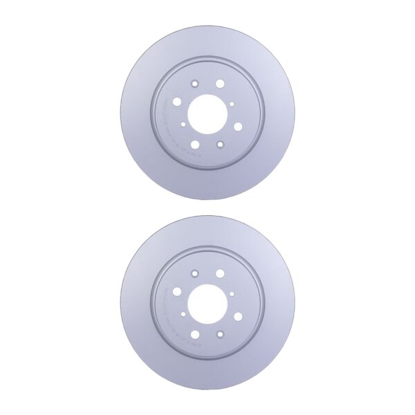 2 Brake Discs internally ventilated Ø 60 mm 22 mm HELLA for SUZUKI SWIFT