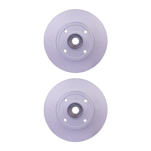 2 Bremsscheiben voll Ø 52,3 mm 8 mm HELLA passend für u.a. RENAULT CLIO