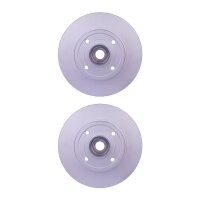 2 Bremsscheiben voll Ø 52,3 mm 8 mm HELLA passend...