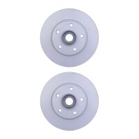 2 Brake Discs full Ø 62.5 mm 12 mm HELLA suitable...