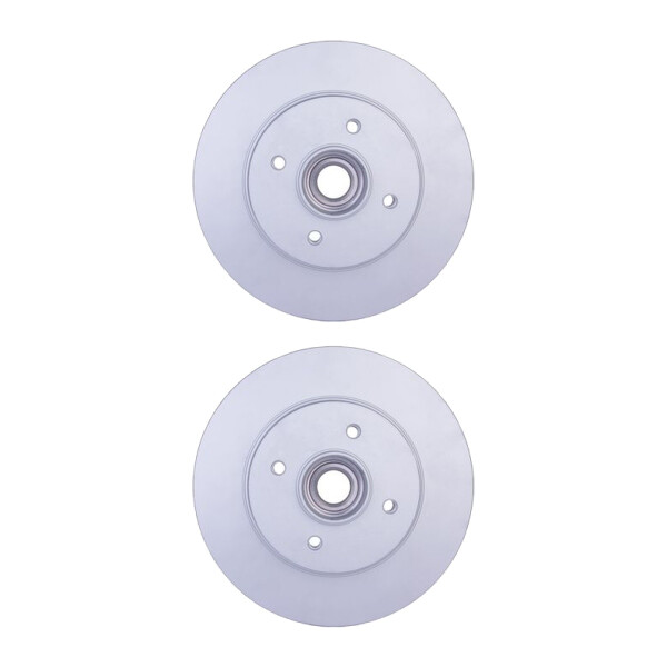 2 Brake Discs full Ø 56 mm 12 mm HELLA suitable for e.g. PEUGEOT PARTNER