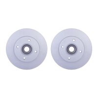 2 Brake Discs full Ø 55.9 mm 9 mm HELLA suitable...