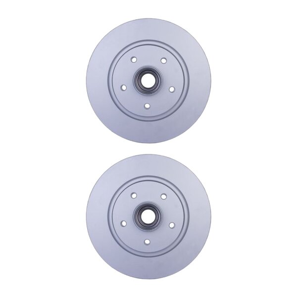 2 Brake Discs full Ø 52.2 mm 11 mm HELLA suitable for e.g. RENAULT KANGOO