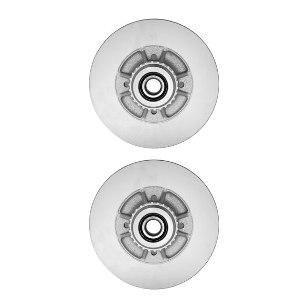 2 Bremsscheiben voll Ø 52,3 mm 8 mm HELLA passend für RENAULT CLIO