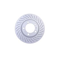 2 Brake Discs perforated Ø 98 mm 28 mm HELLA...