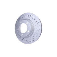 2 Brake Discs perforated Ø 98 mm 28 mm HELLA suitable for e.g. PORSCHE 911