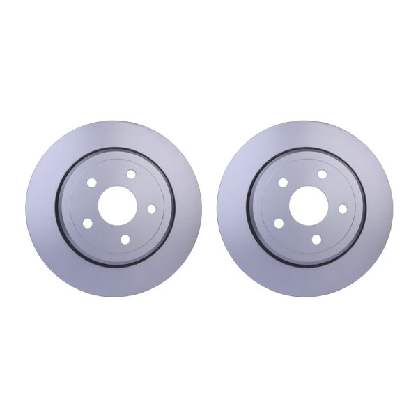 2 Brake Discs externally ventilated Ø 72 mm 28 mm HELLA suitable for JEEP GRAND