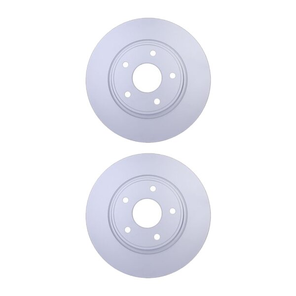 2 Brake Discs full Ø 72.5 mm 12 mm HELLA suitable for e.g. DODGE JOURNEY